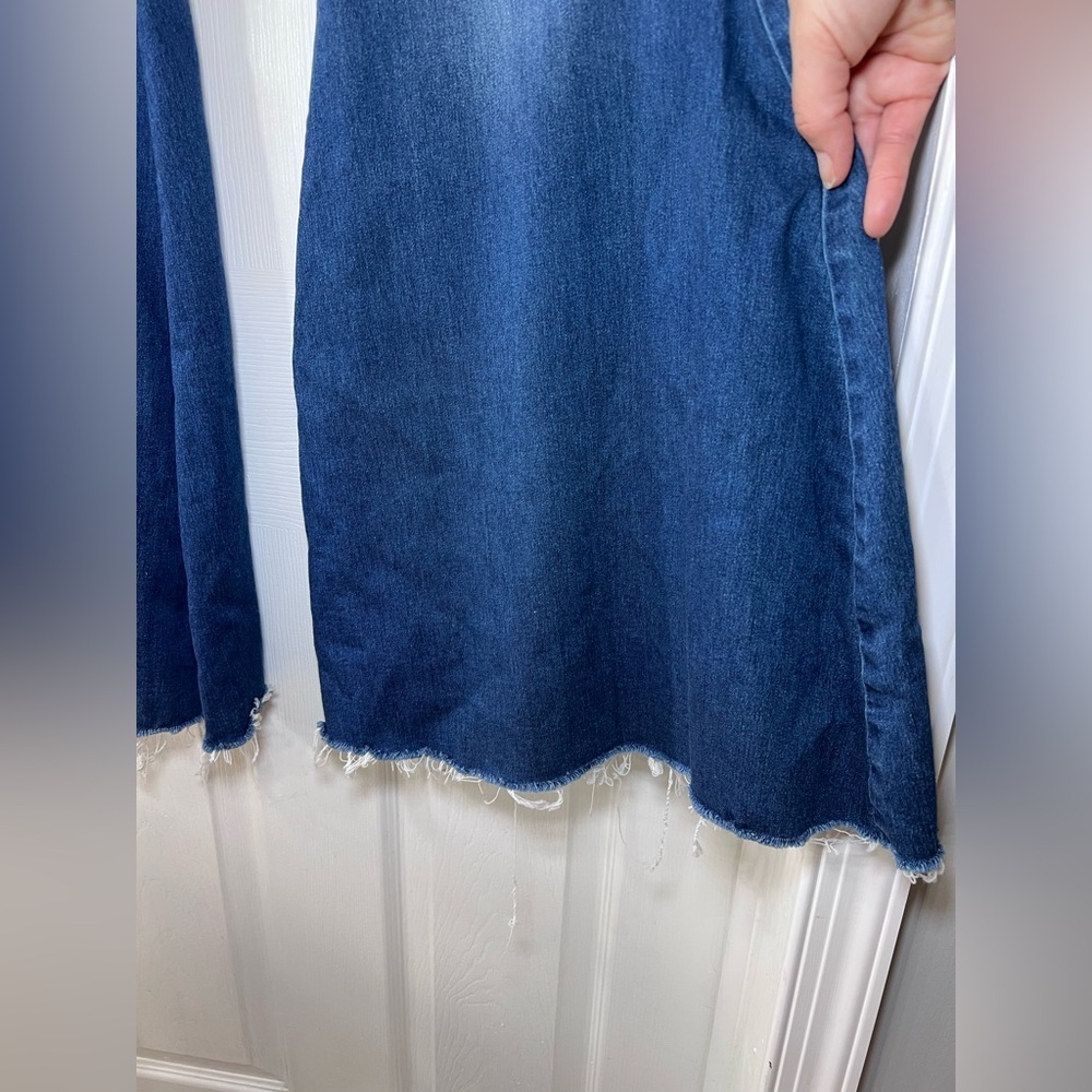Free People Just Float On Jericho Blue Bell Bottom Flared High Rise Jeans Size29 - Picture 5 of 15